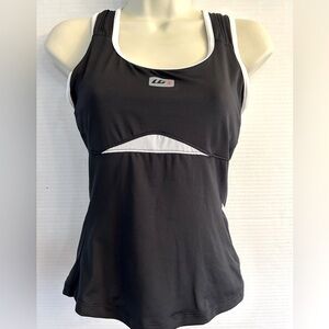 Garneau women’s cycling black & white tank top in size Small.  I3